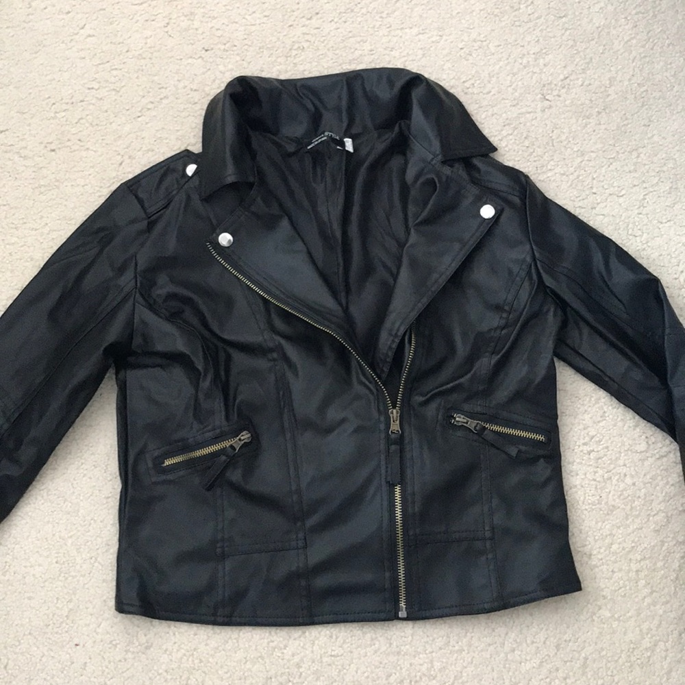 Faux leather jacket